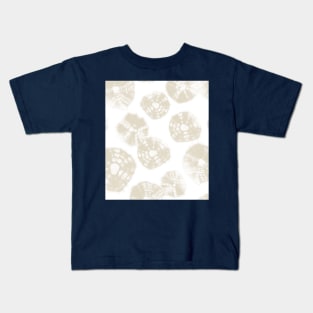 Shibori Kumo dots white & natural beige Kids T-Shirt